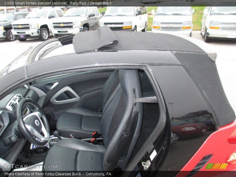 Rally Red / Design Black 2009 Smart fortwo passion cabriolet