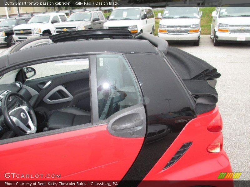 Rally Red / Design Black 2009 Smart fortwo passion cabriolet
