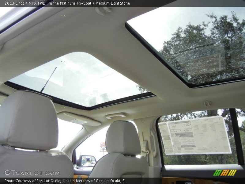 White Platinum Tri-Coat / Medium Light Stone 2013 Lincoln MKX FWD