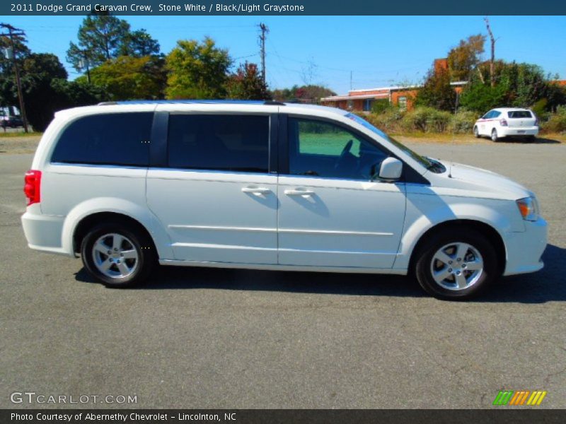 Stone White / Black/Light Graystone 2011 Dodge Grand Caravan Crew