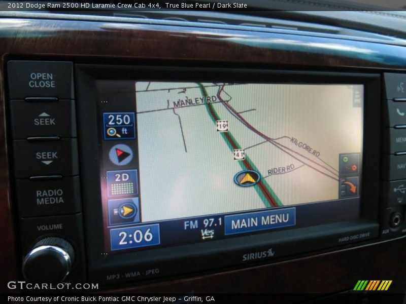 True Blue Pearl / Dark Slate 2012 Dodge Ram 2500 HD Laramie Crew Cab 4x4