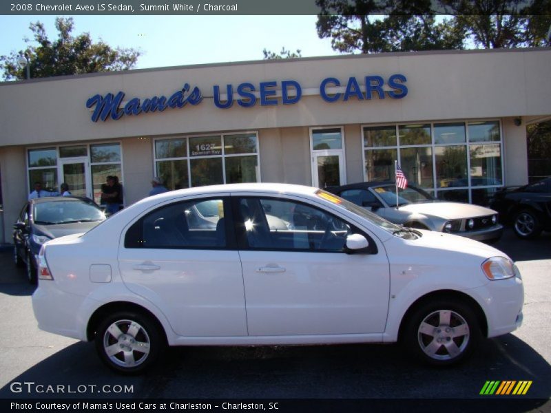 Summit White / Charcoal 2008 Chevrolet Aveo LS Sedan