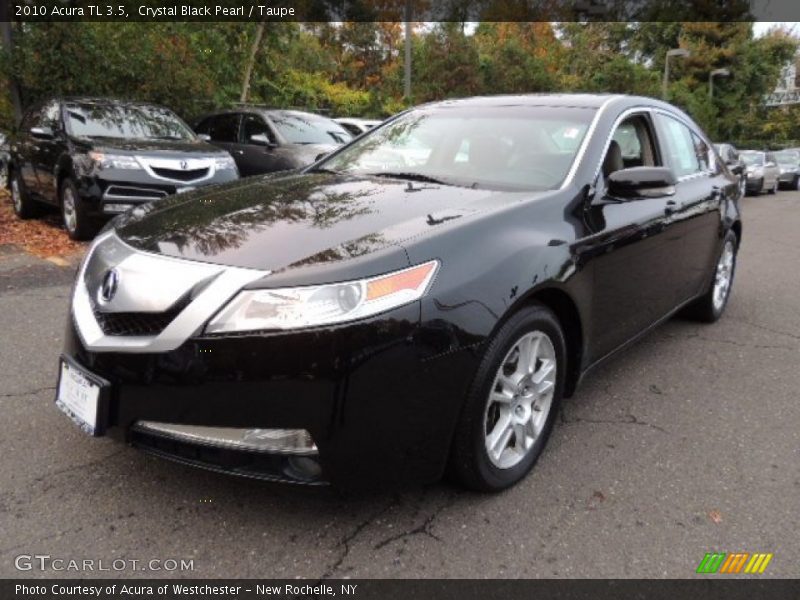 Crystal Black Pearl / Taupe 2010 Acura TL 3.5