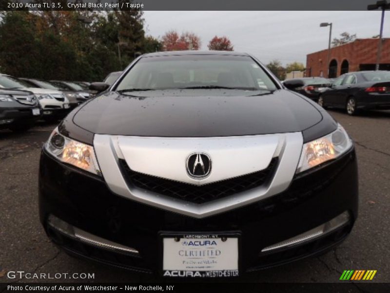 Crystal Black Pearl / Taupe 2010 Acura TL 3.5