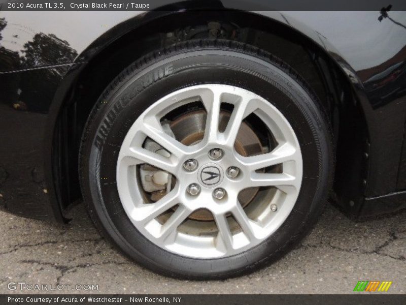 Crystal Black Pearl / Taupe 2010 Acura TL 3.5