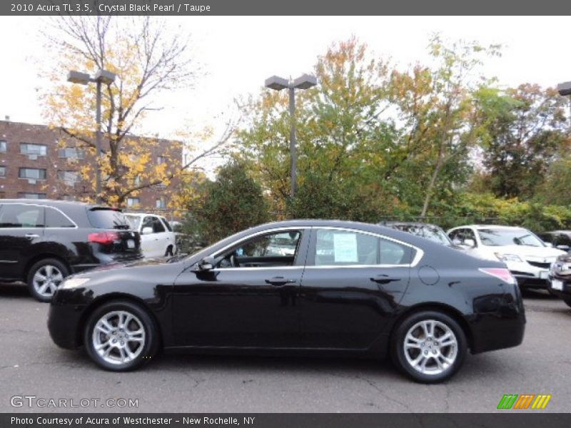 Crystal Black Pearl / Taupe 2010 Acura TL 3.5