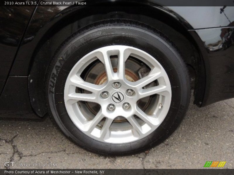 Crystal Black Pearl / Taupe 2010 Acura TL 3.5