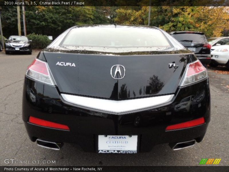 Crystal Black Pearl / Taupe 2010 Acura TL 3.5