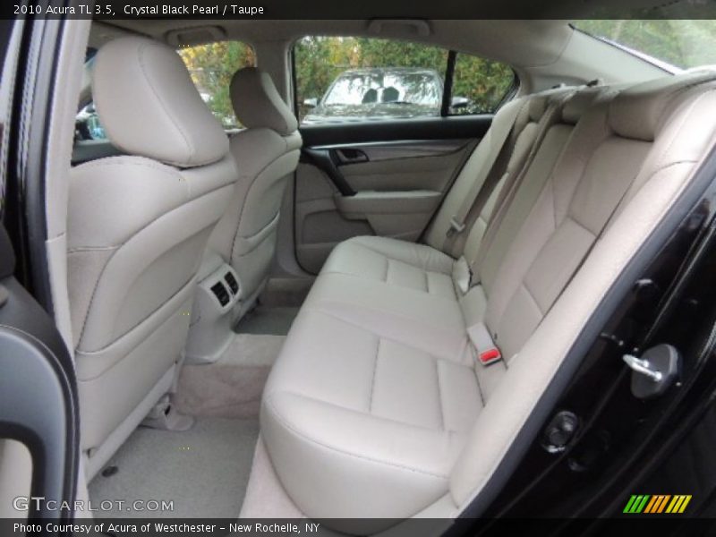 Crystal Black Pearl / Taupe 2010 Acura TL 3.5