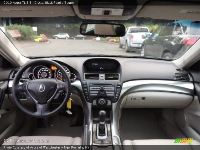 Crystal Black Pearl / Taupe 2010 Acura TL 3.5