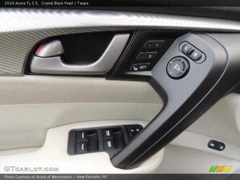 Crystal Black Pearl / Taupe 2010 Acura TL 3.5