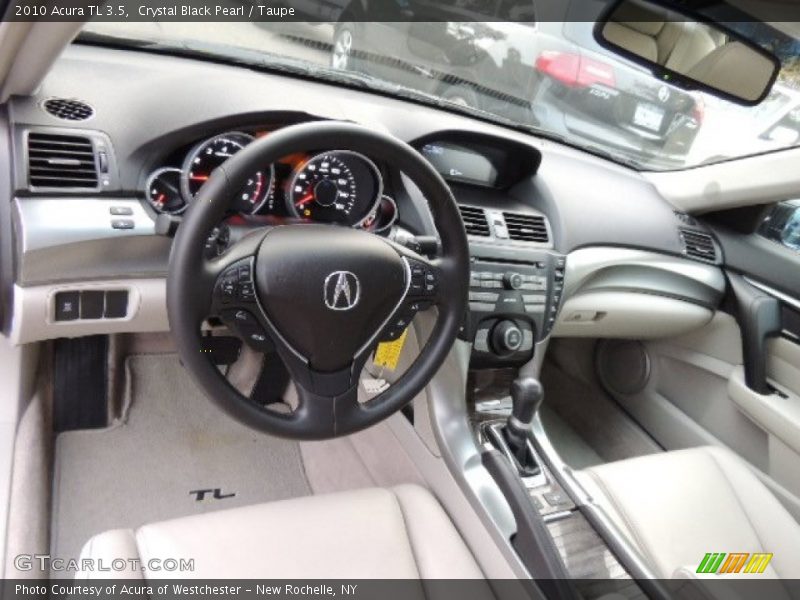Crystal Black Pearl / Taupe 2010 Acura TL 3.5