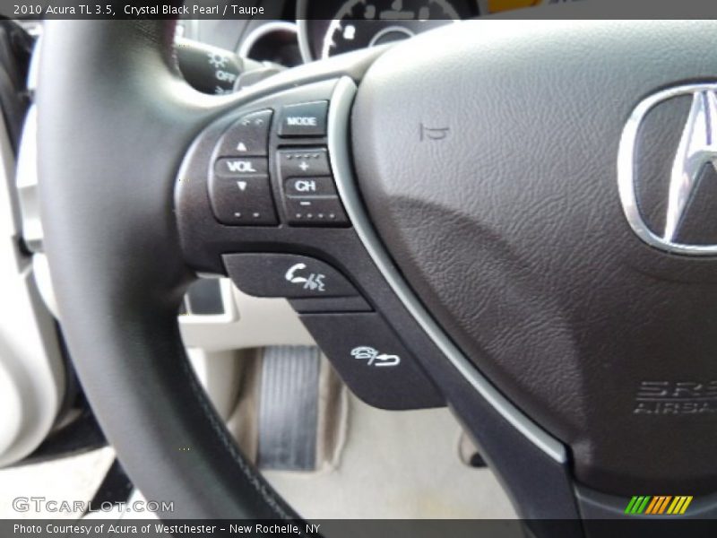 Crystal Black Pearl / Taupe 2010 Acura TL 3.5