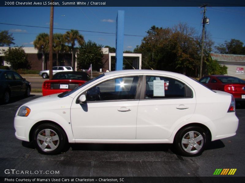 Summit White / Charcoal 2008 Chevrolet Aveo LS Sedan