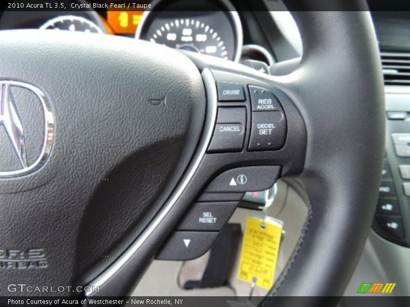 Crystal Black Pearl / Taupe 2010 Acura TL 3.5