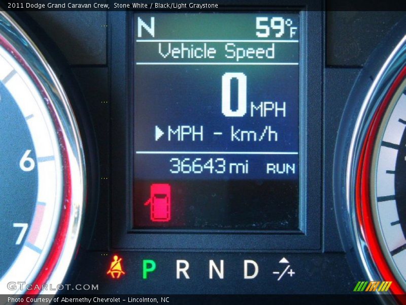 Stone White / Black/Light Graystone 2011 Dodge Grand Caravan Crew