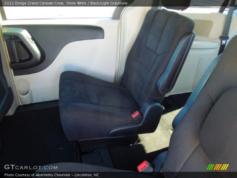 Stone White / Black/Light Graystone 2011 Dodge Grand Caravan Crew