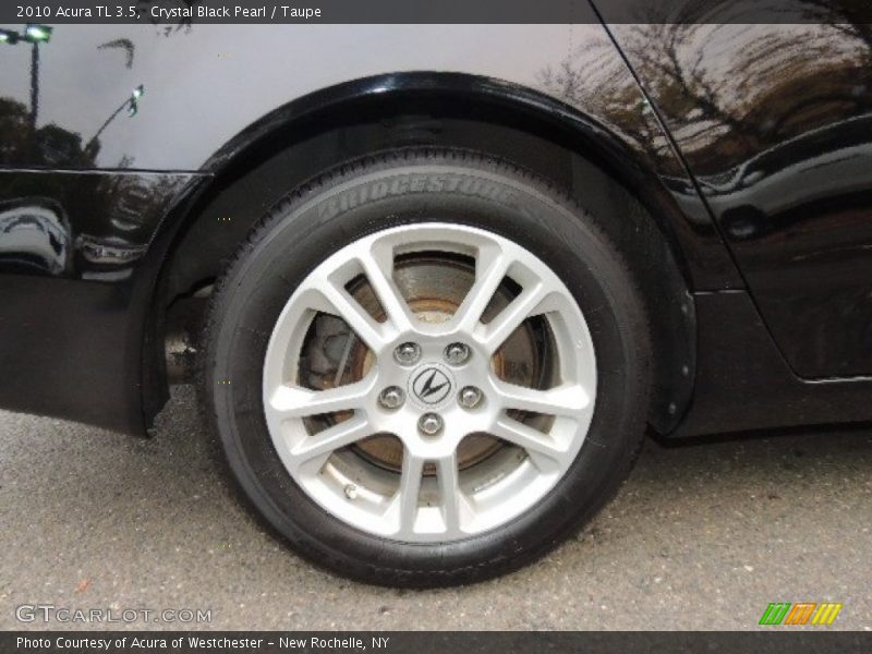 Crystal Black Pearl / Taupe 2010 Acura TL 3.5