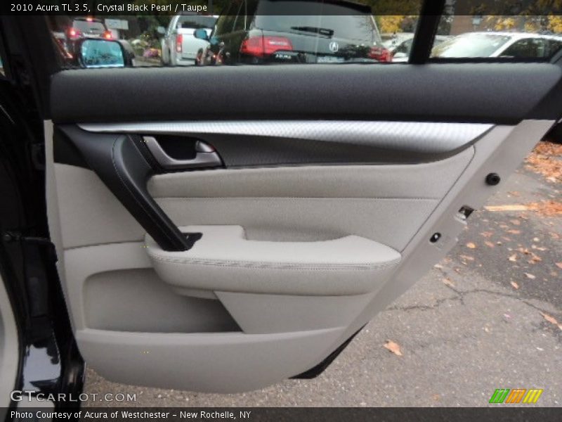 Crystal Black Pearl / Taupe 2010 Acura TL 3.5