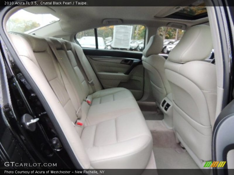Crystal Black Pearl / Taupe 2010 Acura TL 3.5
