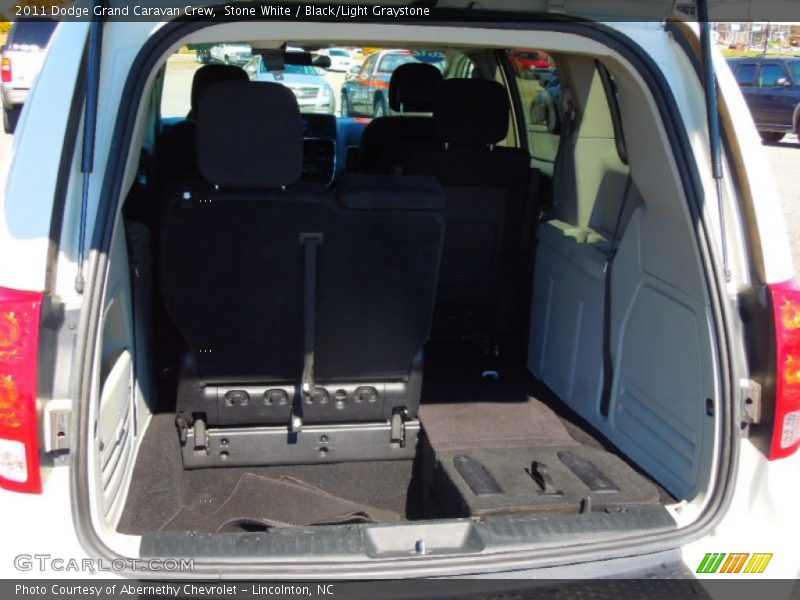 Stone White / Black/Light Graystone 2011 Dodge Grand Caravan Crew