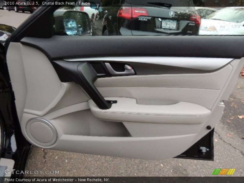 Crystal Black Pearl / Taupe 2010 Acura TL 3.5