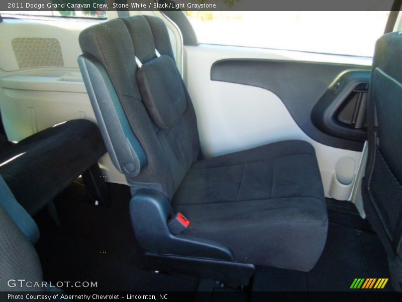 Stone White / Black/Light Graystone 2011 Dodge Grand Caravan Crew