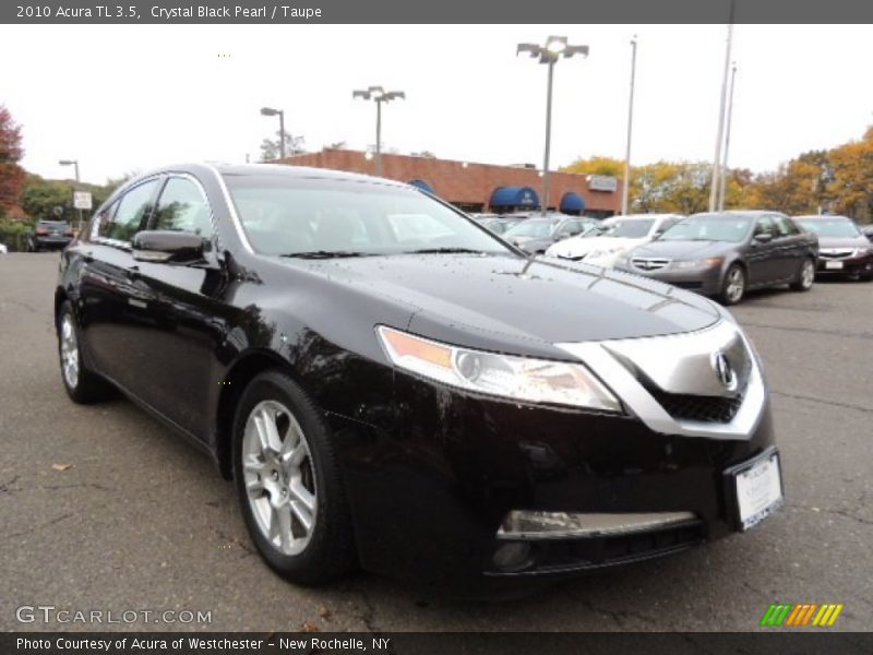 Crystal Black Pearl / Taupe 2010 Acura TL 3.5