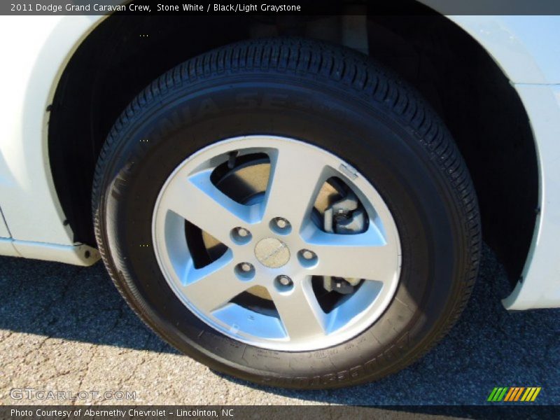 Stone White / Black/Light Graystone 2011 Dodge Grand Caravan Crew