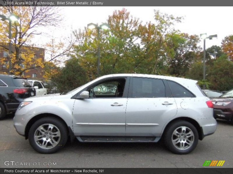 Billet Silver Metallic / Ebony 2008 Acura MDX Technology