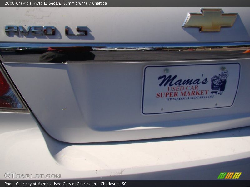 Summit White / Charcoal 2008 Chevrolet Aveo LS Sedan