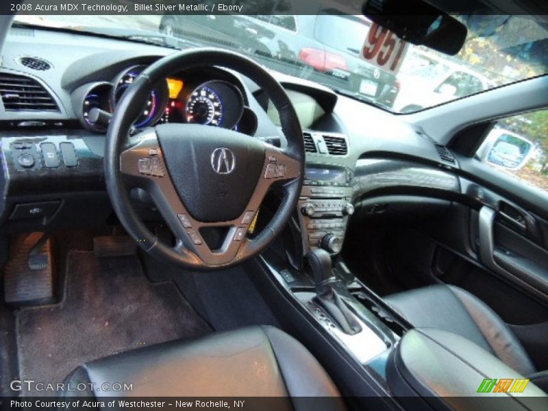 Billet Silver Metallic / Ebony 2008 Acura MDX Technology