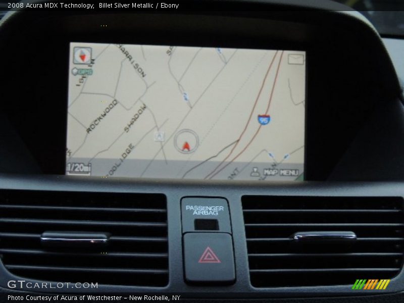 Billet Silver Metallic / Ebony 2008 Acura MDX Technology