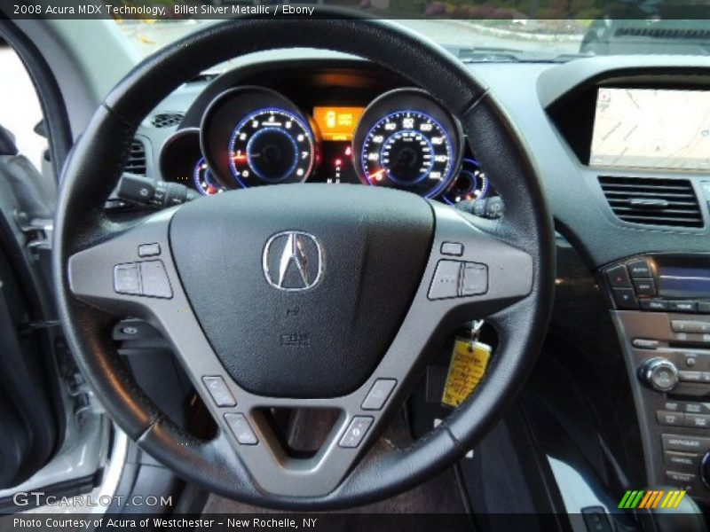 Billet Silver Metallic / Ebony 2008 Acura MDX Technology