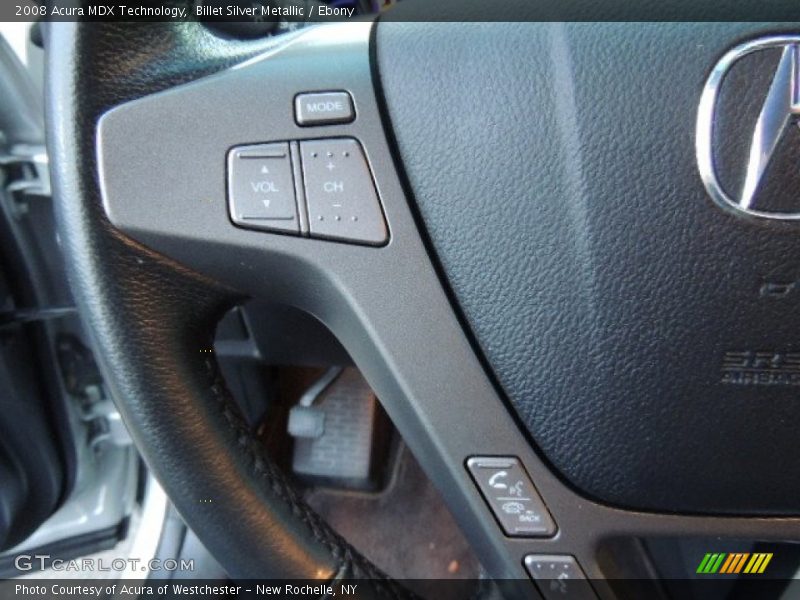 Billet Silver Metallic / Ebony 2008 Acura MDX Technology