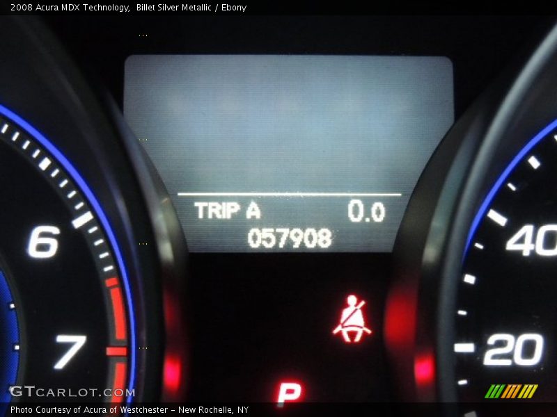 Billet Silver Metallic / Ebony 2008 Acura MDX Technology