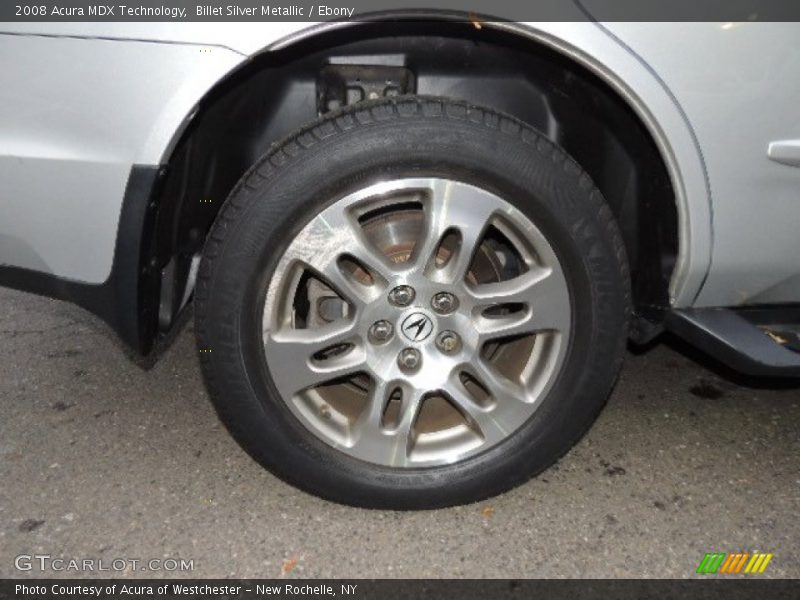 Billet Silver Metallic / Ebony 2008 Acura MDX Technology