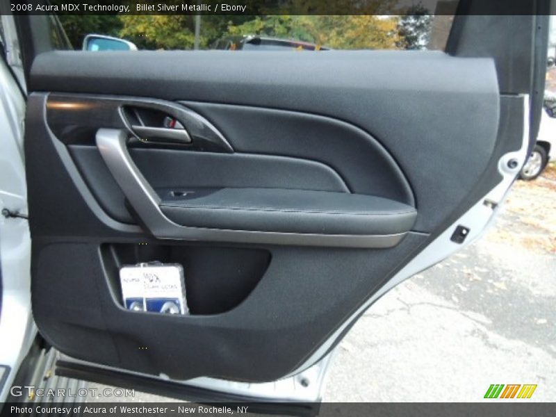 Billet Silver Metallic / Ebony 2008 Acura MDX Technology
