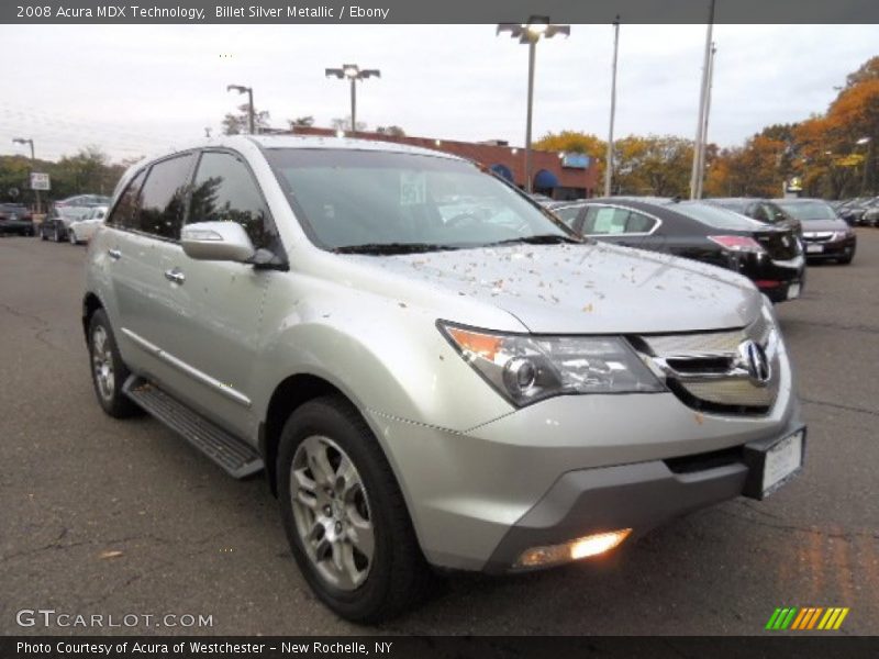 Billet Silver Metallic / Ebony 2008 Acura MDX Technology
