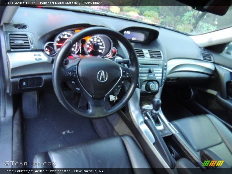 Polished Metal Metallic / Ebony Black 2011 Acura TL 3.5