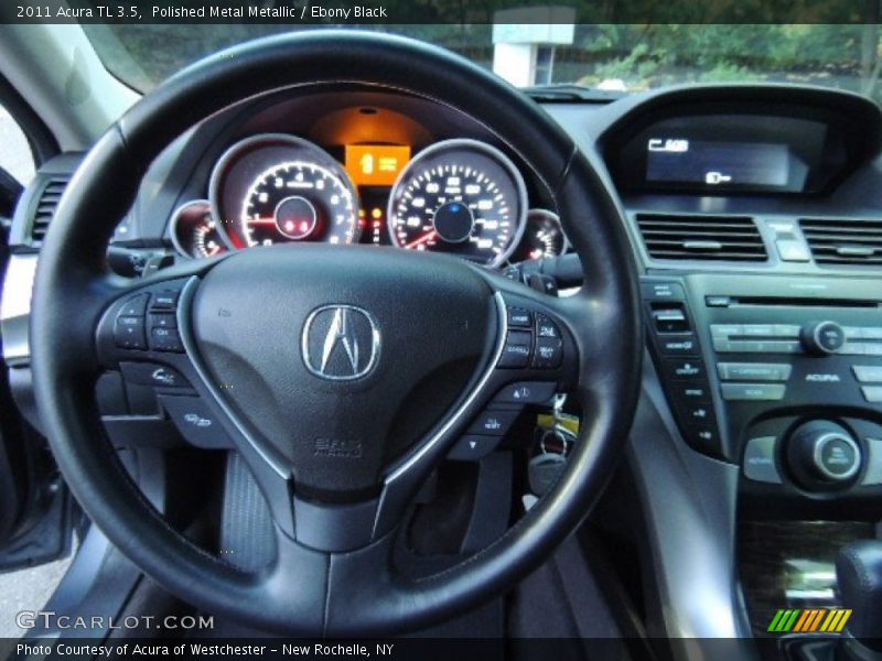 Polished Metal Metallic / Ebony Black 2011 Acura TL 3.5
