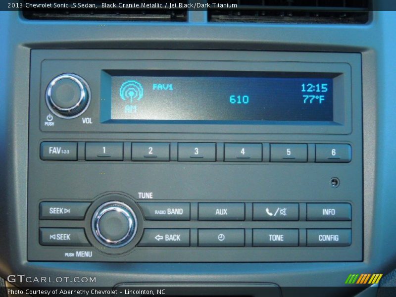 Audio System of 2013 Sonic LS Sedan