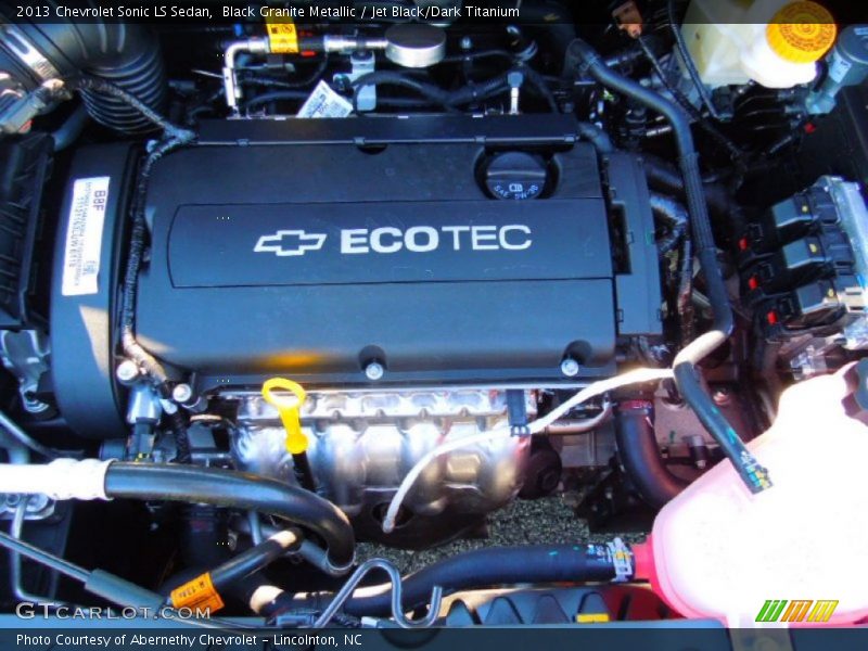  2013 Sonic LS Sedan Engine - 1.8 Liter DOHC 16-Valve ECOTEC 4 Cylinder