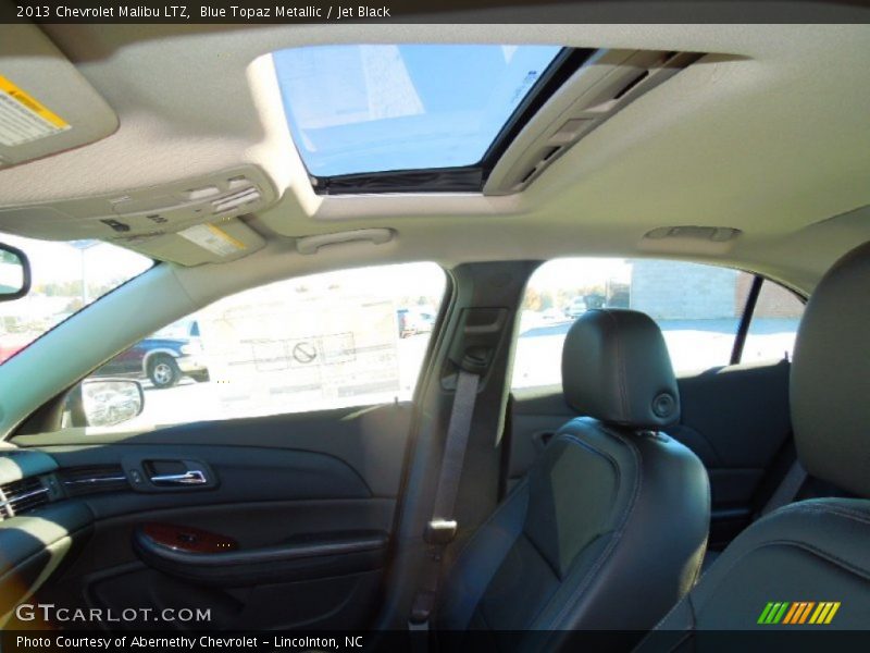 Blue Topaz Metallic / Jet Black 2013 Chevrolet Malibu LTZ