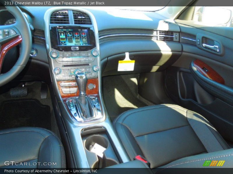 Blue Topaz Metallic / Jet Black 2013 Chevrolet Malibu LTZ
