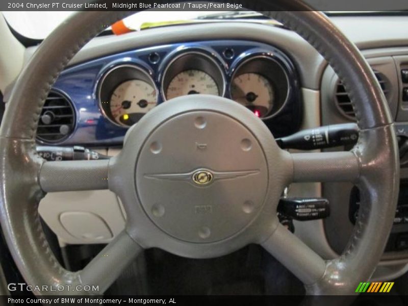 Midnight Blue Pearlcoat / Taupe/Pearl Beige 2004 Chrysler PT Cruiser Limited
