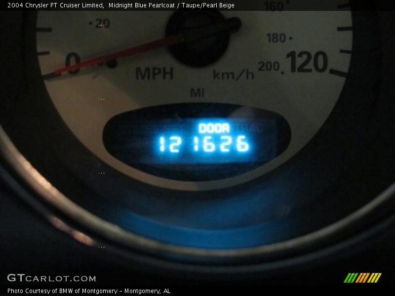 Midnight Blue Pearlcoat / Taupe/Pearl Beige 2004 Chrysler PT Cruiser Limited