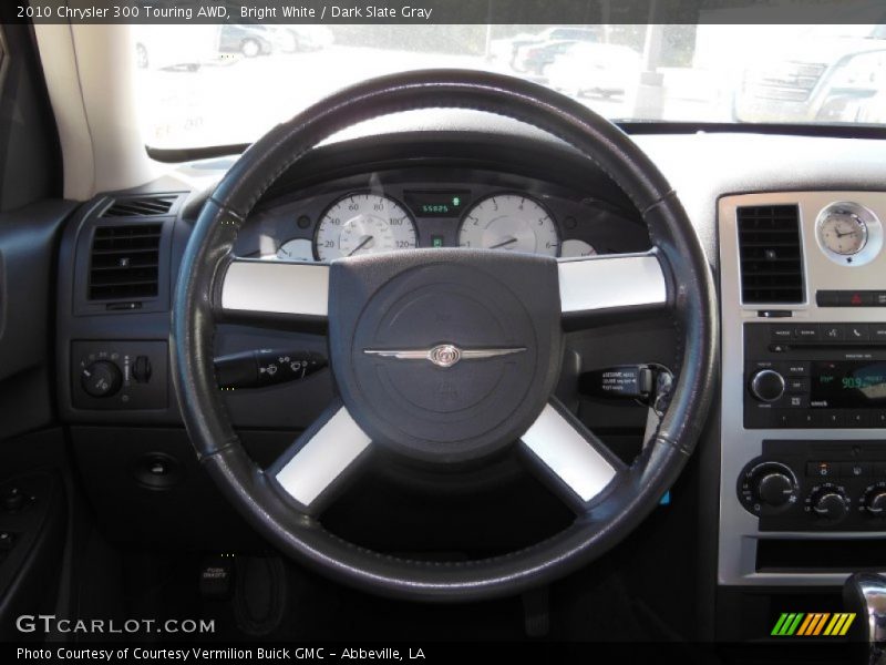 Bright White / Dark Slate Gray 2010 Chrysler 300 Touring AWD