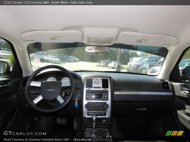Bright White / Dark Slate Gray 2010 Chrysler 300 Touring AWD