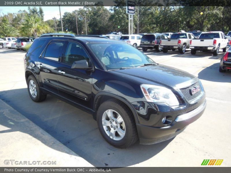 Carbon Black Metallic / Ebony 2009 GMC Acadia SLE